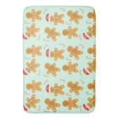 Gingerbrood Mannen Patroon Badmat (Voorkant Verticaal)