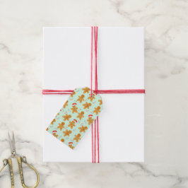 Gingerbrood Mannen Patroon Cadeaulabel