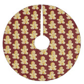 Gingerbrood Mannen Patroon Kerstboom Rok (Voorkant)