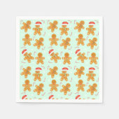 Gingerbrood Mannen Patroon Servet (Voorkant)