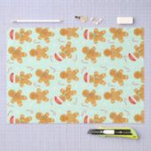 Gingerbrood Mannen Patroon Tissuepapier (Craft)