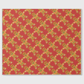 Gingerbrood Mannen Patroon - Verpakkingspapier Cadeaupapier (Vlak)
