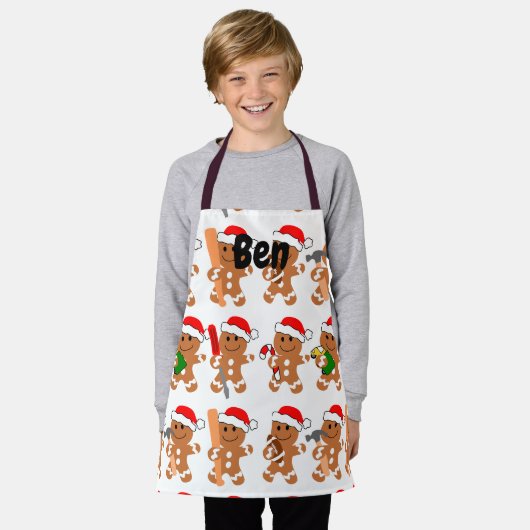 Gingerbrood Mannen Schort (Gedragen)