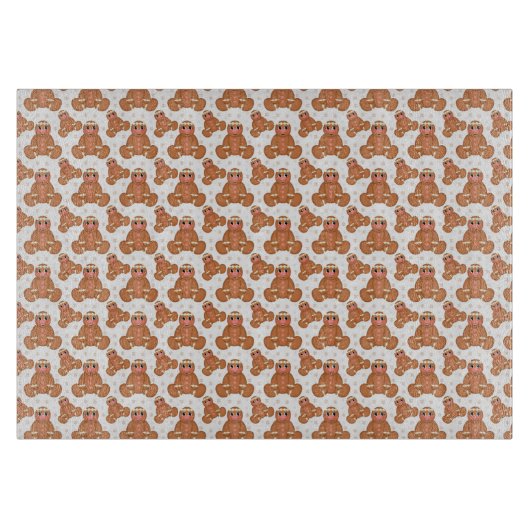 Gingerbrood Mannen Snijplank (Voorkant)