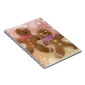 Gingerbrood Mannen Spiral Foto Notitieboek (Rechterzijde)