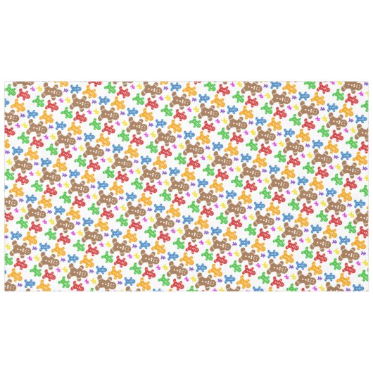 Gingerbrood Mannen Tablecloth Tafelkleed (Voorkant (Horizontaal))