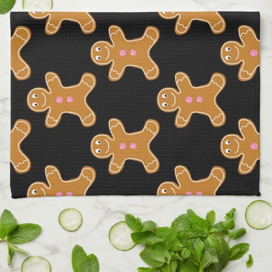 Gingerbrood Mannen Theedoek (Gevouwen)