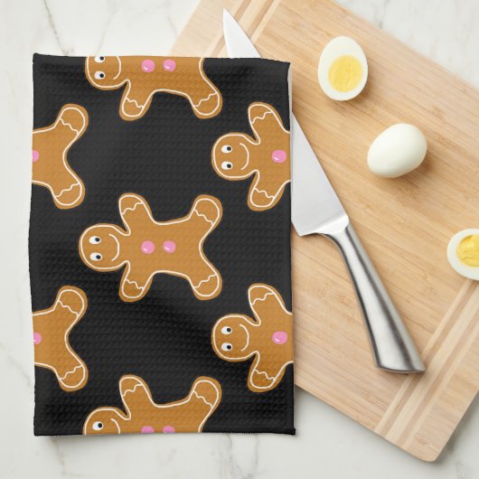 Gingerbrood Mannen Theedoek (Quarter Fold)