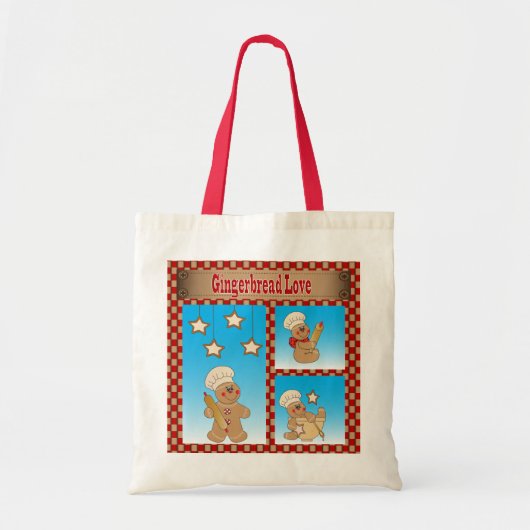 Gingerbrood Mannen Tote Bag (Voorkant)