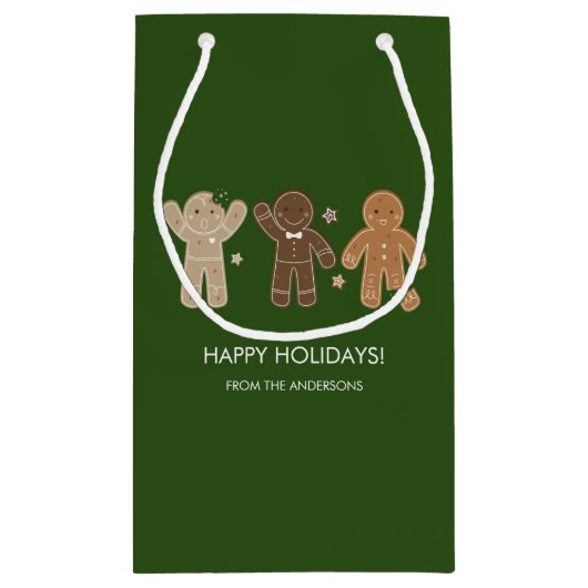 Gingerbrood Manusay Holiday Gift Bag Klein Cadeauzakje (Achterkant)