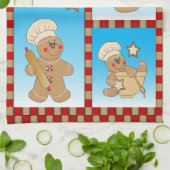 Gingerbrood Manuscakkers houden van koekjes Theedoek (Gevouwen)