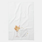 Gingerbrood Martini Kerstmis Cocktail Recipe Theedoek (Verticaal)