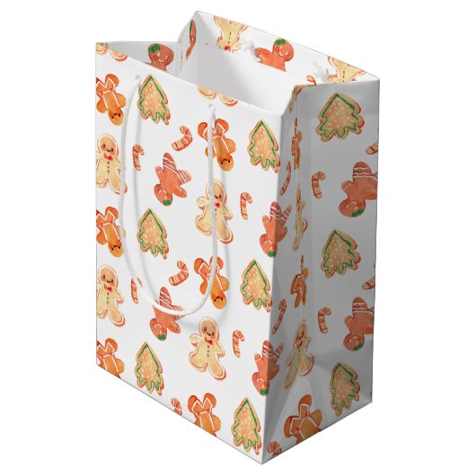 Gingerbrood Medium Cadeauzakje (Achterkant Gekanteld)