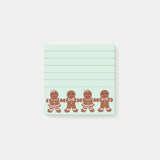 GingerBrood Meisjesjongens Post Post-it® Notes (Voorkant)
