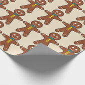 Gingerbrood Men Cookies Cadeaupapier (Hoek)