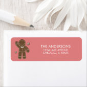 Gingerbrood Men Holiday Adres Etiket (Insitu)