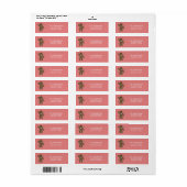 Gingerbrood Men Holiday Adres Etiket (Full Sheet)