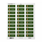 Gingerbrood Men Holiday Adres Etiket (Full Sheet)
