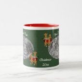 Gingerbrood Men Holiday Persoonlijke foto Tweekleurige Koffiemok (Center)