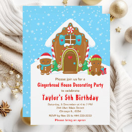 Gingerbrood met de dag van de geboorte: blauw en r kaart