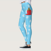 Gingerbrood met een warme chocolade-rood bekertje leggings (Links)