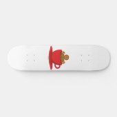 Gingerbrood met een warme chocolade-rood bekertje persoonlijk skateboard (Horizontaal)