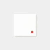 Gingerbrood met een warme chocolade-rood bekertje post-it® notes (Voorkant)