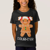 Gingerbrood met kerstcadeautjes die overeenkomen m t-shirt (Voorkant)
