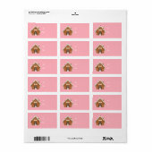Gingerbrood met kerstmis etiket (Full Sheet)