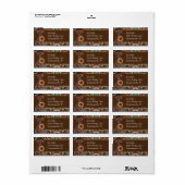 Gingerbrood met kerstmis etiket (Full Sheet)