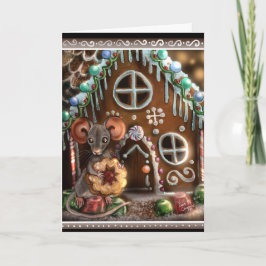 Gingerbrood met kerstmis kaart