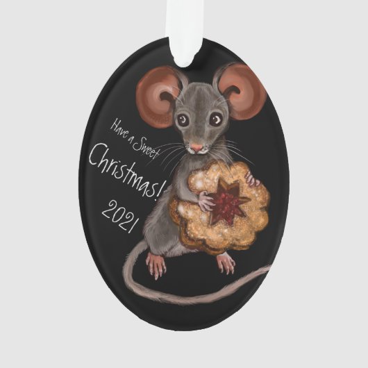 Gingerbrood met kerstmis ornament (achterkant)