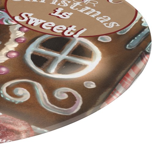 Gingerbrood met kerstmis snijplank (Hoek)