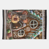 Gingerbrood met kerstmis  theedoek (Horizontaal)