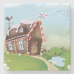 Gingerbrood met kussen stenen onderzetter