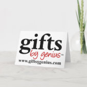 Gingerbrood met saaie smaak Mannen Feestdagen Kaart (Achterkant)