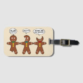 Gingerbrood Mijn been Hurts Humor Bagagelabel (Voorkant (horizontaal))