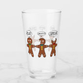 Gingerbrood Mijn been Hurts Humor Beer Glas (Voorkant)