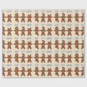 Gingerbrood Mijn been Hurts Humor Cadeaupapier (Vlak)