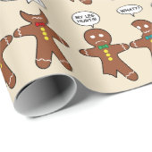 Gingerbrood Mijn been Hurts Humor Cadeaupapier (Rol Hoek)