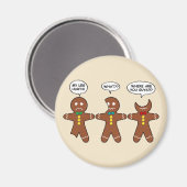 Gingerbrood Mijn been Hurts Humor Magneet (Voorkant / Achterkant)