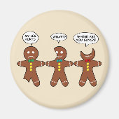 Gingerbrood Mijn been Hurts Humor Magneet (Voorkant)