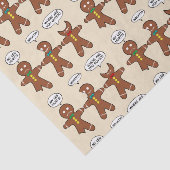 Gingerbrood Mijn been Hurts Humor Tissuepapier (Detail)