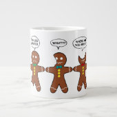 Gingerbrood Mijn been Hurts Humor White Grote Koffiekop (Voorkant)