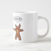 Gingerbrood Mijn been Hurts Humor White Grote Koffiekop (Rechts)