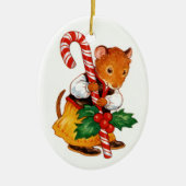 Gingerbrood Mouse Keramisch Ornament (Voorkant)
