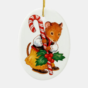 Gingerbrood Mouse Keramisch Ornament