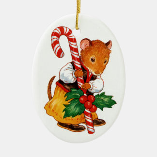 Gingerbrood Mouse Keramisch Ornament