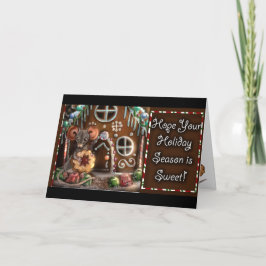 Gingerbrood Mouse Sweet-kerstkaart Kaart