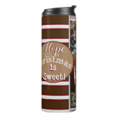 Gingerbrood Mouse Sweet Kerstmis Thermosbeker (Gedraaid links)